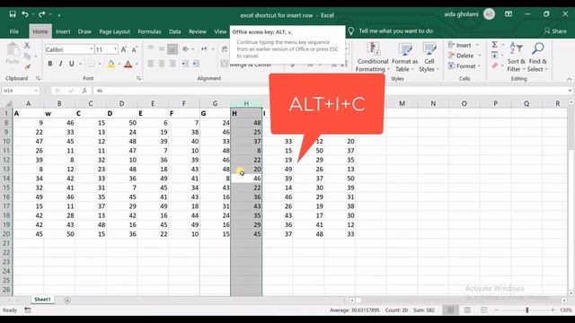 Excel Shortcut for Insert Row смотреть онлайн