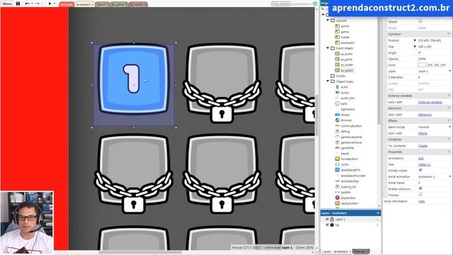 Como criar um jogo estilo Brick Breaker Aula 14 - Curso Construct 3 смотреть онлайн