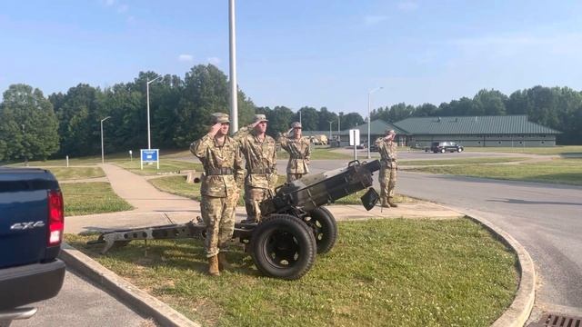 Cadets conducting Cannon Detail at the JR. ROTC Cadet Leadership Camp. смотреть онлайн
