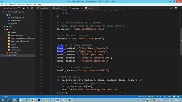 Contact Form Dynamic With Ajax Class 23 part 4 | Bangla Tutorial 2018 | Salim Rana смотреть онлайн