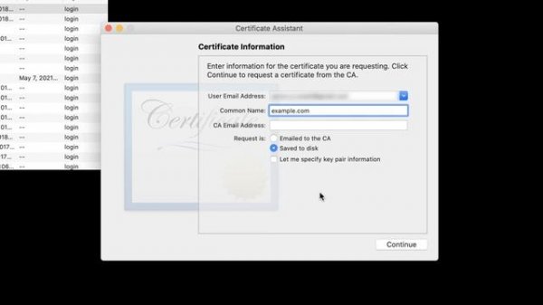 How to Generate a Certificate Signing Request (CSR) in macOS Keychain Access