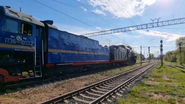 Паравозы СО18 и П36 (ст. Кушелевка ОКТ ЖД) смотреть онлайн
