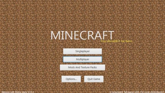 Minecraft Beta Hex 0.0.1 смотреть онлайн