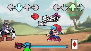 Cuphead Technicolor tussle PERFECT HARD ( cuphead вторая песня) - fnf indie cross full