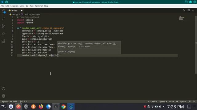 Create random password for your Social Media Accounts in Python смотреть онлайн