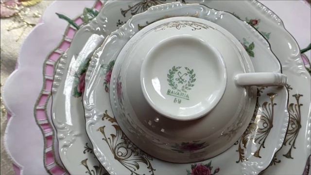 #SHUMANN #BAVARIA Винтаж.Чайная тройка Роза. Schumann Arzberg Bavaria Бавария Германия