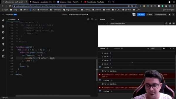 JavaScript Tutorial in Hindi | JavaScript Closures | Full course| Part -18