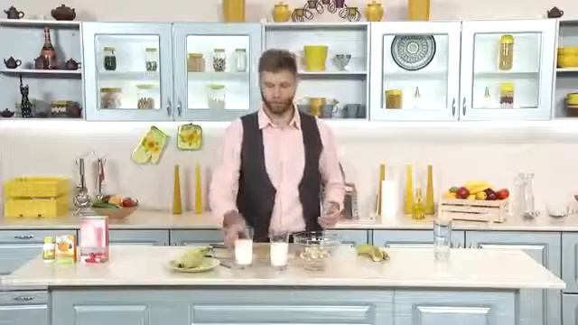 Wellness By Oriflame -  Мужчина на кухне -  Банановый смузи