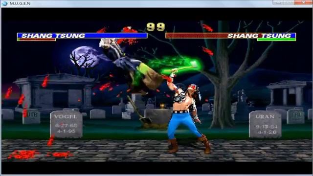 M.U.G.E.N Mortal Kombat Trilogy X - Shang Tsung (MK3) (Combos, Fatalityes, Animality, Friendship) смотреть онлайн