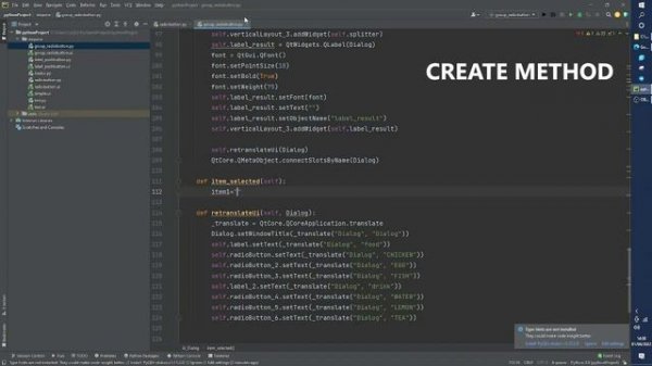 Grouping RadioButton with Qt Designer - PyQt5 tutorial #5