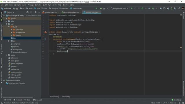 WebView | How to Create an Application of Existing Website in Android Studio | Hindi | Ridham Vasoy смотреть онлайн