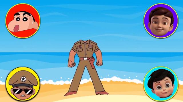 Wrong Head Puzzle, Match The Right Head, Vir Robot Boy, Motu Patlu, Boba Bear, Chutki, Chhota Bheem смотреть онлайн