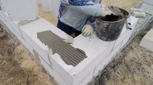 Самый быстрый качественный способ кладки пеноблоков