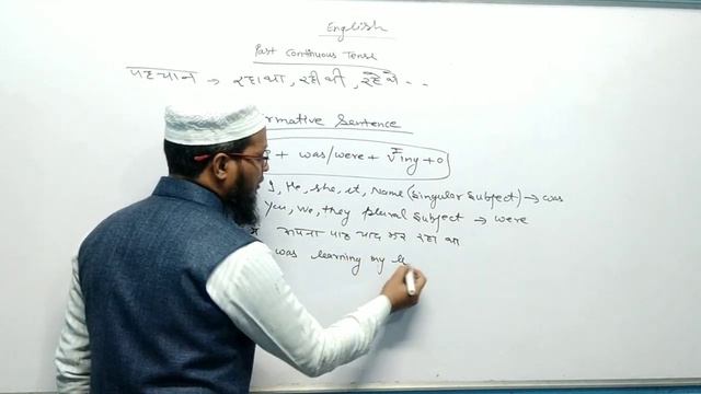 Past continuous Tense (Affirmative & Negative Sentence) смотреть онлайн