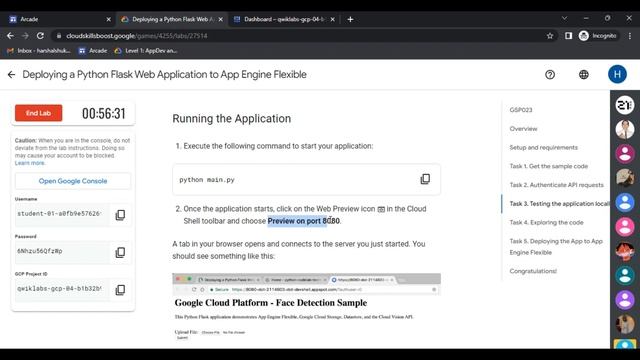 Deploying a Python Flask Web Application to App Engine Flexible (GSP023) смотреть онлайн