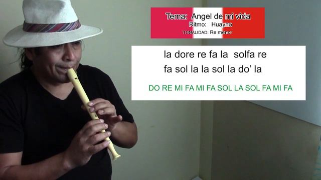 ANGEL DE MI VIDA Huayno en flauta dulce смотреть онлайн