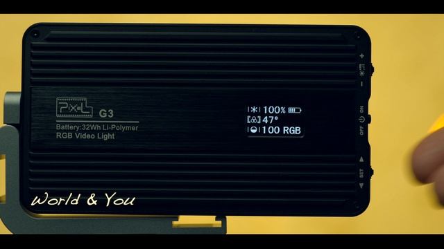 RGB video light G3. Портативный видео светильник.