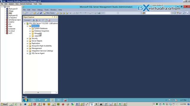 Installation VMware Mirage DB on Separate SQL Server смотреть онлайн