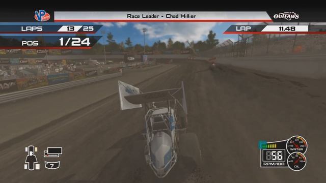 World of Outlaws: Sprint Cars (PS3) - Skagit Speedway (25 Lap Race) смотреть онлайн