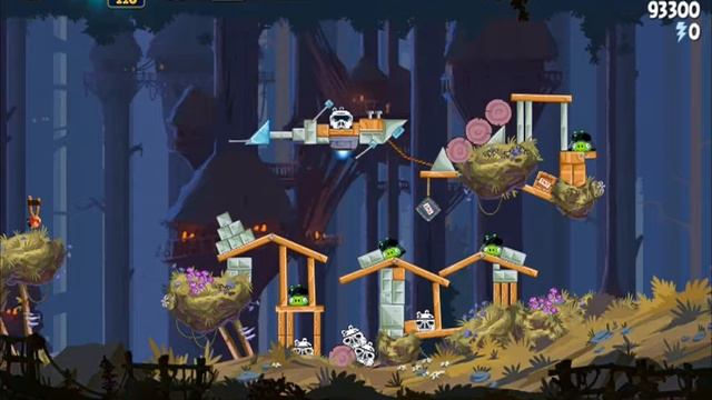 Angry Birds Star Wars 5-22 3 Star Walkthrough Endor Level 5 смотреть онлайн