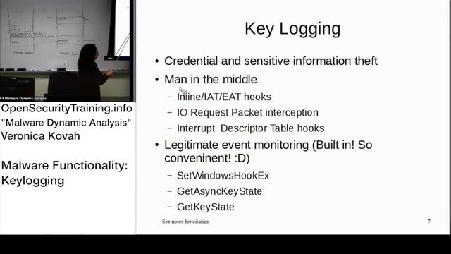 Dynamic Malware Analysis D2P16 Malware Functionality Keylogging Overview смотреть онлайн