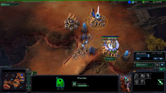 Starcraft2brasil - darkgrifon vs Kazenn (P vs T) - Parando Marine / Marauder Rush смотреть онлайн