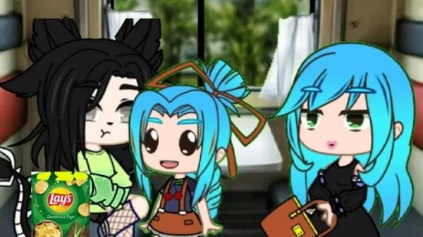 "Яжмать в поезде с ребёнком"meme гача лайф