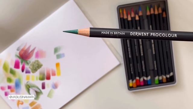 Обзор на карандаши Derwent Procolour смотреть онлайн