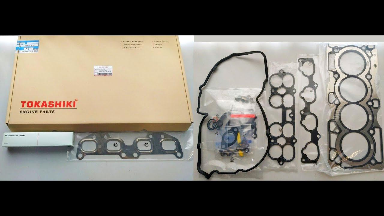 QR20DE (2.0L), QR25DE (2.5L) Nissan ремкомплект двигателя Tokashiki 10101-WE025