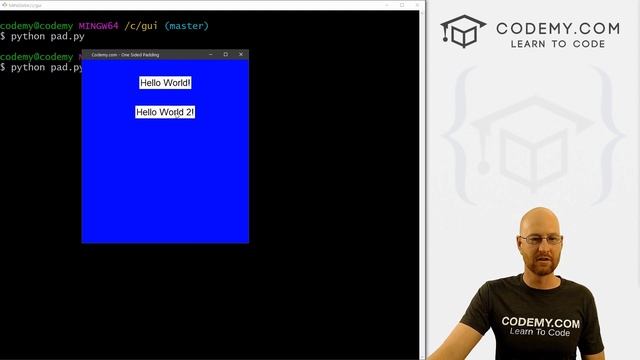 One Sided Widget Padding - Python Tkinter GUI Tutorial #140 смотреть онлайн