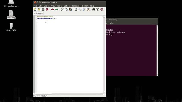 C++ Tutorial : Hello World!(Ubuntu) смотреть онлайн