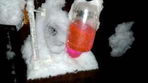 тест антифризов VAG g12evo (слева) и Felix EVO в мороз при минус 32 (-32)