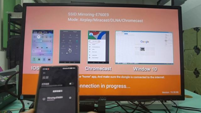 Screen Mirroring android / ios /windows to your tv/monitor/computer Any device with hdmi смотреть онлайн