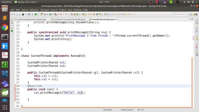 Java Multithreading tutorial | Deadlock - Java Multithreading - 5 смотреть онлайн