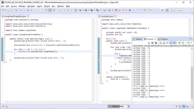 Java Multithreading 10 - Using Executors API | Fixed Thread Pool смотреть онлайн