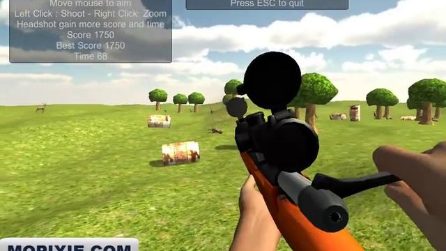 Deer Sniper 2014 • Unity3D Sniper Games • Mopixie смотреть онлайн