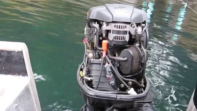 Mercury 90 hp outboard four stroke cold starting procedure. смотреть онлайн