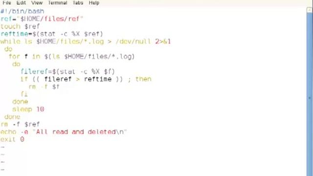BASH script to delete accessed files смотреть онлайн