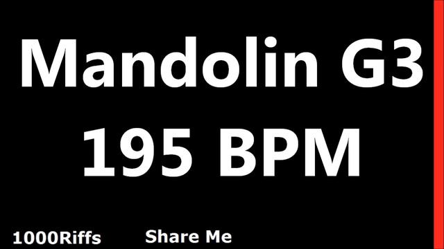 Mandolin Metronome G3 : 195 BPM смотреть онлайн