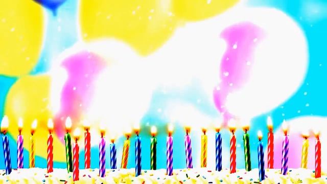 видео фон день рождения
