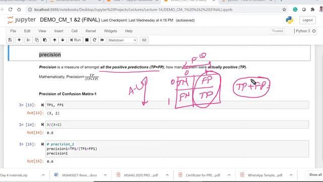 Lecture-16: Evaluation Metrics -Accuracy, Precision, Recall & f1_Score смотреть онлайн