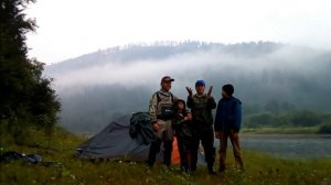 65 серия Устье реки Лендаха в Большой пит Тайга Сплав  Идем на Деревянной лодке Рыбалка