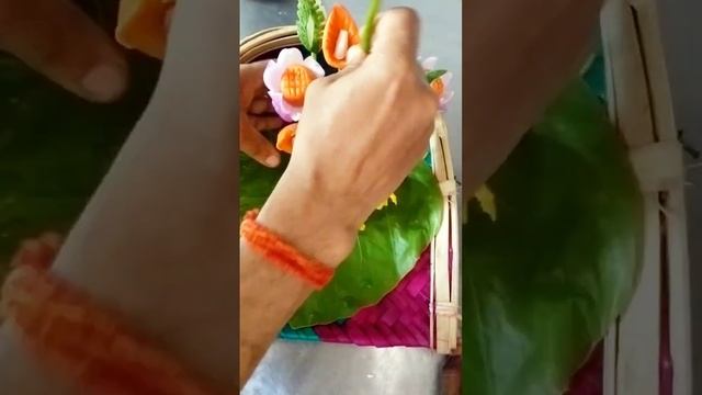 capsicum Onion carrot and cucumber flower art garnishing смотреть онлайн