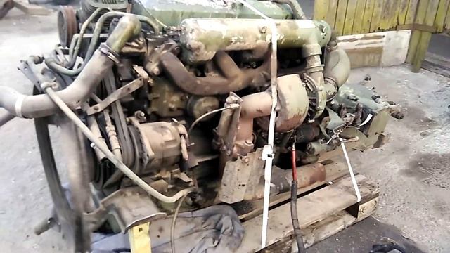 Запуск снятого мотора ОМ366  в сборе для МВ 1417 1985 года Dvs39.ru