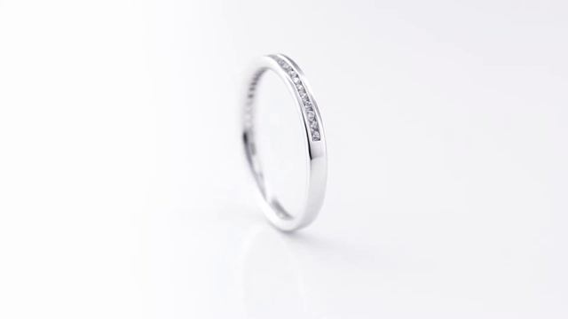 Ladies 18ct White Gold Half Set Brilliant Round Cut Diamond Wedding Ring G SI 0.15ct 011YGHETSIa смотреть онлайн
