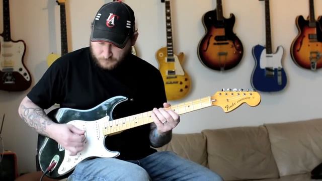 1972 Fender Stratocaster Custom Color Black смотреть онлайн