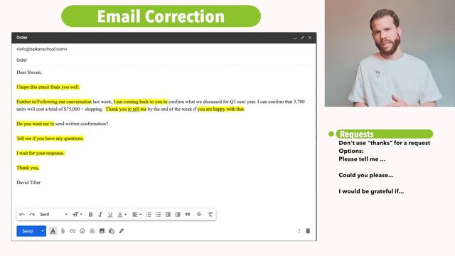 Write Better Emails in English: Email Correction Exercise смотреть онлайн