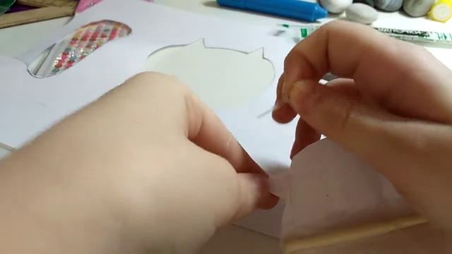 Как сделать куклу на палочке? Делаю кошку. смотреть онлайн