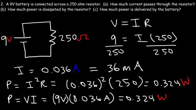 Electric Current & Circuits Explained, Ohm's Law, Charge, Power, Physics Problems, Basic Electricit