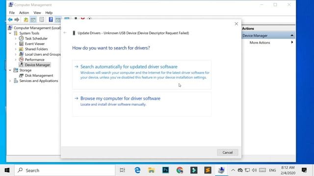 FIX - Code 43 error | Unknown USB Device (Device Descriptor Request Failed) in Windows 10/8/7 смотреть онлайн